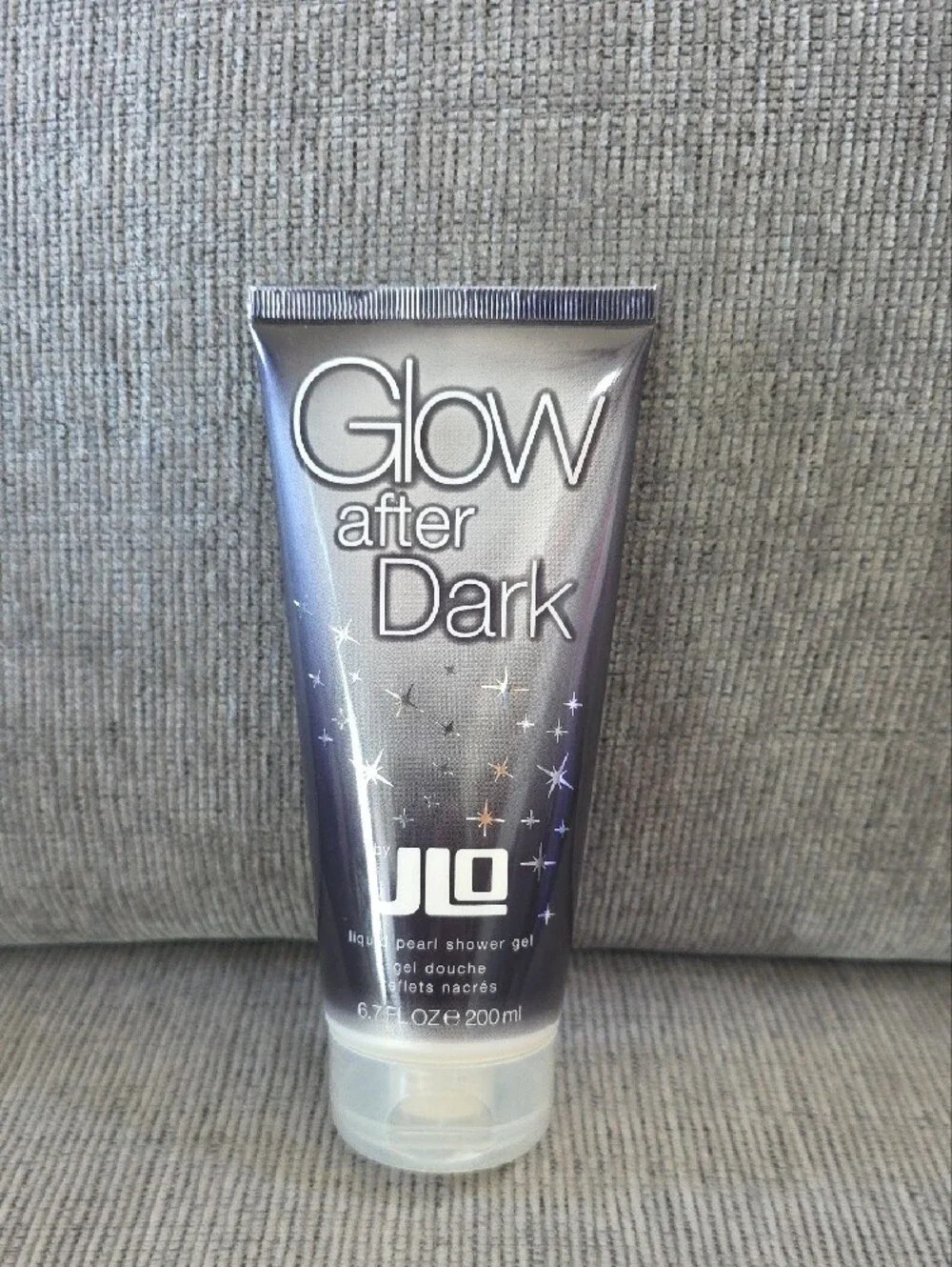 JLO Glow After Dark Shower Gel, 6.7floz. with Purple Bath Loofah Sponge, New. - Picture 3 of 9